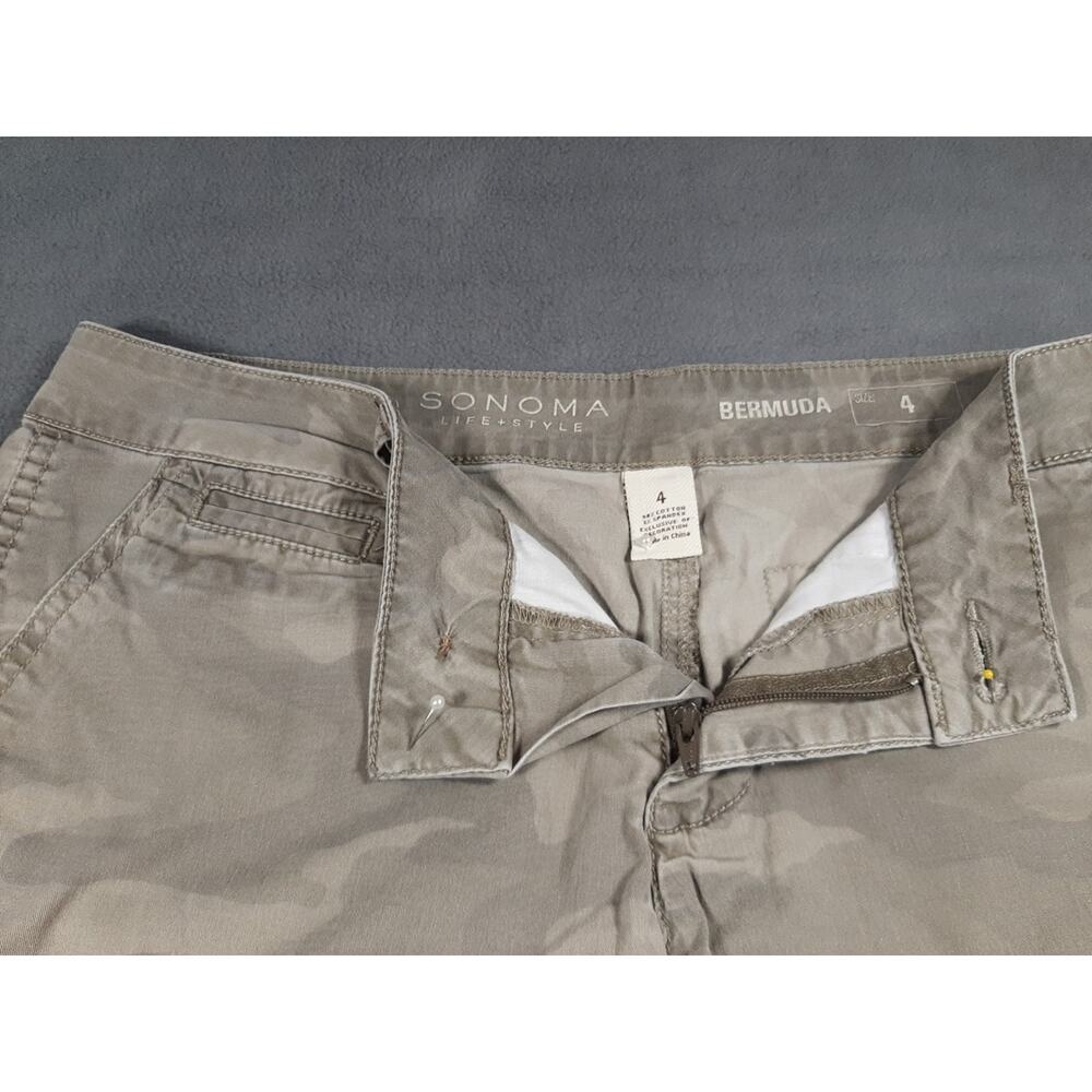 Sonoma Cargo Shorts Womens 4 Bermuda Camo Urban Utility Streetwear Skater - Picture 3 of 7